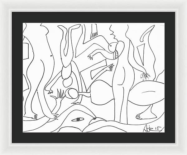 Figures - Framed Print