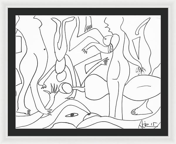 Figures - Framed Print